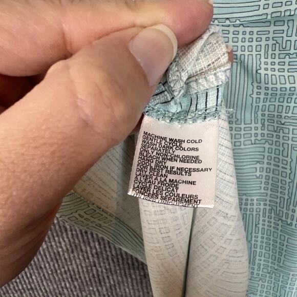 Tommy Bahama Mens Green Printed Button Up Shirt Size XL Silk Short Sleeve Luxe - Picture 7 of 10